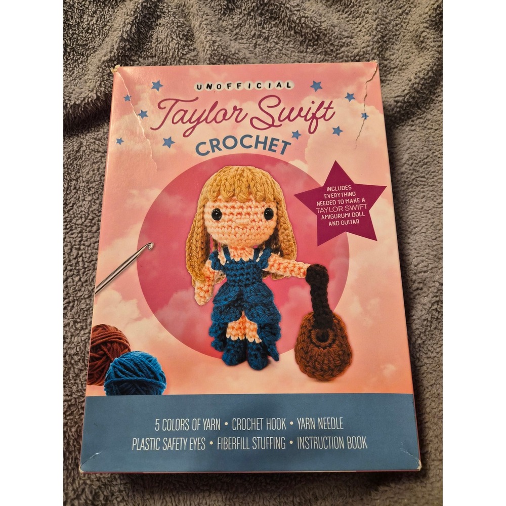 Unofficial Taylor Swift Crochet Kit Amigurumi Doll and Guitar Craft Set NEW